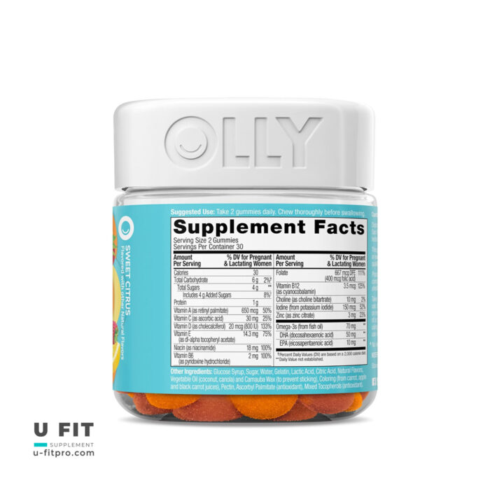 پاستيل مولتى ويتامين پرناتال اولى | فروشگاه https://u-fitpro.com/