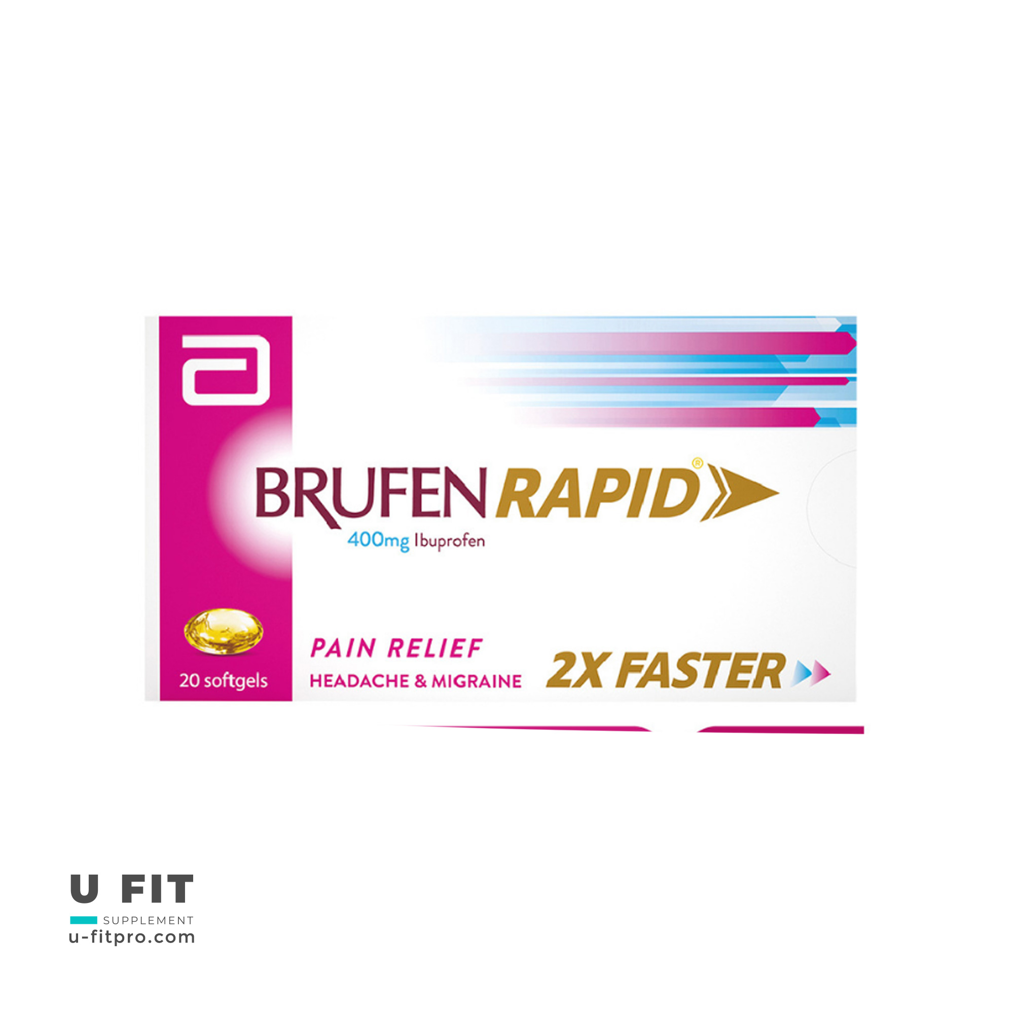 بروفن رپید 400 میلیگرم سافت ژل | Brufen Rapid 400 mg بروفن رپید 400 میلیگرم | فروشگاه یوفیت پرو https://u-fitpro.com/