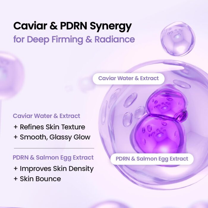 ماسک ورقه ای بنفش PDRN کلاژن ساز ترمیم و بازسازی بایودنس | BIODANCE Rejuvenating Caviar PDRN Real Deep Mask - Image 2