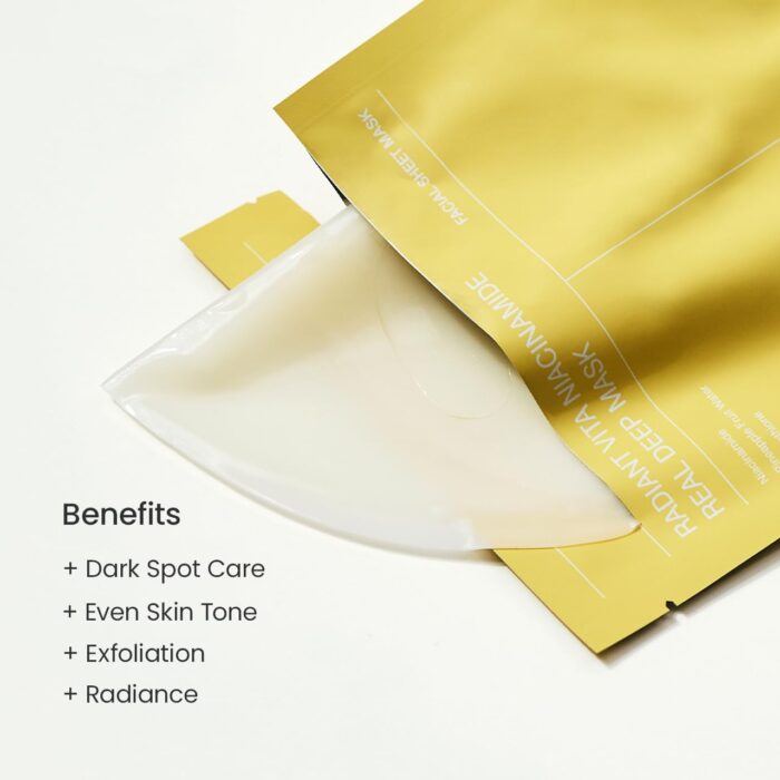 ماسک ورقه ای زرد نیاسین آمید ویتامین سی بایودنس | BIODANCE Radiant Vita C Niacinamide Real Deep Mask - Image 6
