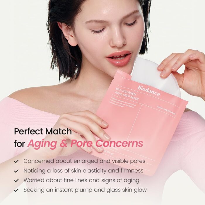 ماسک ورقه ای جوانساز ضد چین و چروک عمیق بایودنس | BIODANCE Bio-Collagen Real Deep Mask - Image 6